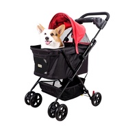 Ibiyaya Easy Strolling Pet Buggy-Simple Gray ไอบิยาย่า รถเข็นรุ่น บักกี้ ซิมเปิ้ล เกรย์ (FS1617)