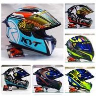 helm full face KYT r10 motif (paket ganteng)