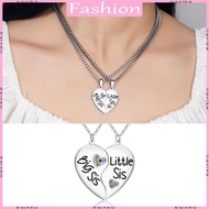 NAV Big Sister Little Sisters Detached Heart Pendant Necklace for Girls Teen Ladies