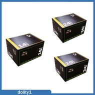 [Dolity1] Plyometric Jump Box Step up Box Portable Jumping Agility Box Jump Training Box Multifuncti