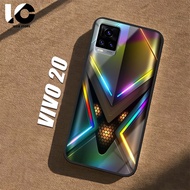 HP Casing VIVO V20 Softcase VIVO V2025 V2024 Glossy Case Shiny Glass Casing Protective Mobile Phone 
