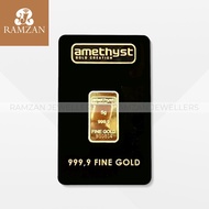 999 Gold Bar 5g - Amethyst