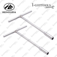 HENGLIDA 6mm, 8mm, 10mm,12mm T Handle Spanner Tee Socket Wrench
