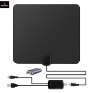 TV Antenna HDTV Flat HD Digital Indoor Amplified 50-Mile Range