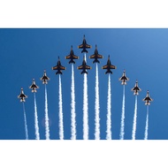 Modern Airplane Air Show Poster Military Exercises Bomber Jet Plane F-16 Fighter War Painting Wall A