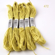 5 Pcs Monochrome 451-611-8m 447 Colors Cross Stitch Thread Wiring Insole Hand Embroidery Embroidery 