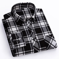 New Plaid shirts for men long sleeve 8XL Casual Fashion Men Plus Size Shirts Long Sleeve Slim Fit Ma