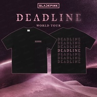 KPOP 2025 BLACKPINK DEADLINE World Tour ผ้าฝ้ายเสื้อยืด Vintage แฟชั่นผู้ชายและผู้หญิง Tops S-5XL