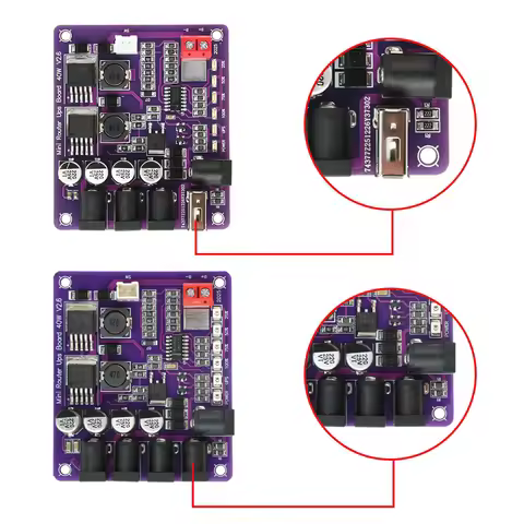 40W Mini Router UPS Uninterruptible Power Supply Board 5V 9V 12V 4 Channel Battery Charging Board Ba