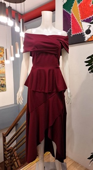 OFF SHOULDER NINANGS GOWN WEDDING BRIDAL NINANGS SPONSOR DEBUT WOMENS MAXI LONG DRESS FORMAL ninang 
