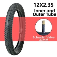 Mountain Bike Tires 12/14/16/18/20/22/24/26/27.5/29 Inch X2.35 Inner And Outer Tires Bicycle Riding 