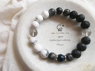 晶晶工坊*Love2hm 【青雷】月光原石 雷公墨 白松石 藍磷灰 情人