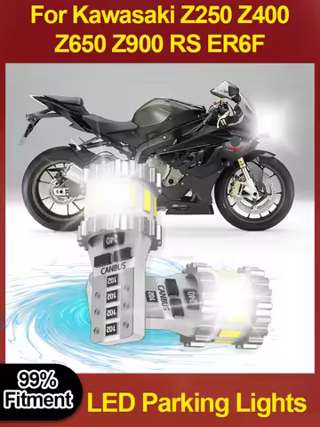 Canbus Free T10 W5W LED Motorcycle Position Parking Light Fit For Kawasaki Z250 Z400 Z650 Z900 RS ER