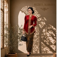 Kebaya Thick VelvetWanita with Desin Stick Embroidery ELEGAN