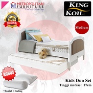 Kasur Springbed King Koil Kids Duo Full Set Spring Bed Matras Acn