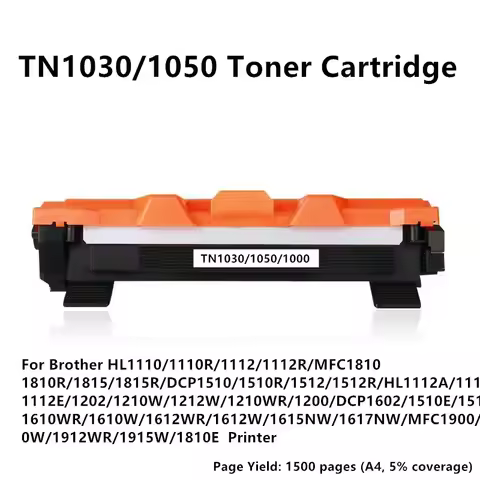 TN1000 1030 1050 Toner Cartridge For Brother TN1000 TN1030 TN1050 TN1060 TN1070 TN1075 TN1095 HL1110