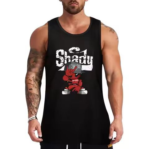 New Slim Shady Eminem Tank Top Men sleeveless tee gym t shirt men sports suits clothing men