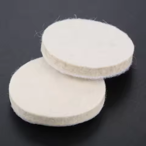DRELD 2pcs 2 Inch 50mm Polishing Pad Wool Grinding Buffing Polishing Wheel Disk Sheets Polish Disc f