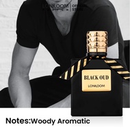 LONKOOM Minyak Wangi Perfume tahan lama Black Oud/Rose untuk lelaki/wanita (100ml)