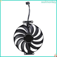 WU 95mm 4Pin Graphics Card Cooling Fan GPU Coolers Replacement Fan for GTX1650
