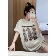 Beautiful Cotton Women's T-shirt QC L1 Soft Material, Super Cool, wrinkle-free, loose form with hidd
