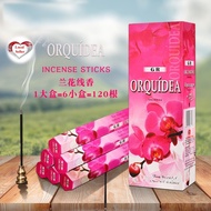 Local Seller - 1 Box of Orchid Indian Incense Sticks (6 packets = 120 sticks)