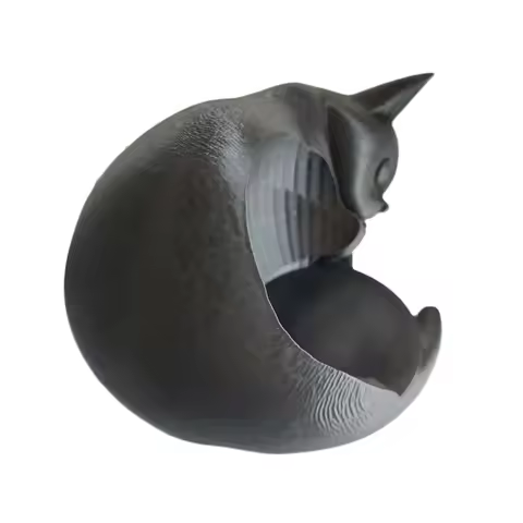 Smart Speaker Cat Shape Stand Holder for Echo Dot 5th Gen, PLA+ Desktop Organizer for Echo Dot 5 Acc