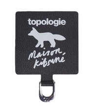 MAISON KITSUNÉ x TOPOLOGIE 手機掛繩夾片_礦石黑
