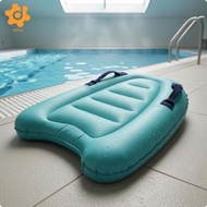 [utruiut0k] Inflatable Kick Board Raised Cushioned Edges Oxford Cloth Kick Navy Blue