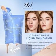 DW Liquid Foundation Clear & Flawless Waterproof with SPF 50