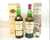 [未開封] The Glenlivet 12年 蘇格蘭威士忌 700ml 40% 附小瓶 2瓶 老酒 古酒 名酒