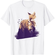 Fox Animal Landscape Animal Motif Women Animals Men Fox T-Shirt Premium Cotton Combed 24s Original 1