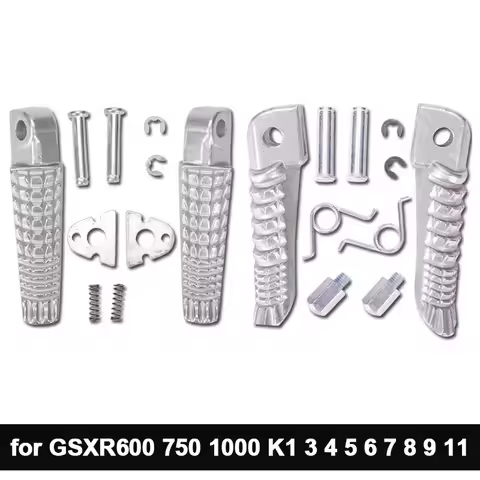 Motorcycle Rear Footrests Front Foot Pegs for Suzuki GSXR600 GSXR750 GSXR1000 GSX-S750 B-KING SV650 
