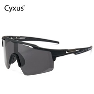 Cyxus Polarized Sunglasses for Cycling Suitable for Prescription Rectangular Trendy Men P1169