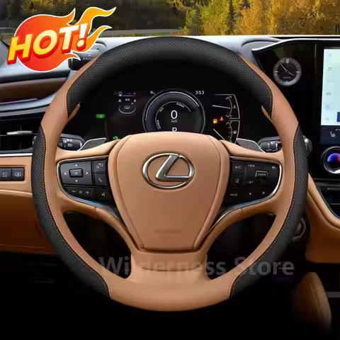 Sport Style Leather Steering Wheel Cover for LEXUS RX NX UX ES TX LX600 LM GX Es300h Rx350 Nx350h Se