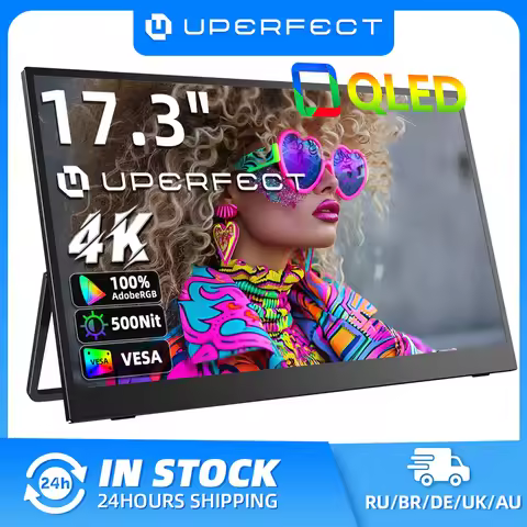UPERFECT UColor J5 4K Portable Monitor 17.3" 100% AdobeRGB UHD FreeSync HDR with Speakers Eye Care T