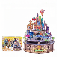Disney | ของเล่นจิ๊กซอว์ 3D ไม้ Zootopia ประกอบเอง