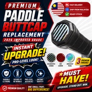 Pickleball Paddle Butt Cap Sticker – Paddle Identifier Tag | Easy Spot | Damage Cover-Up | Carbon St