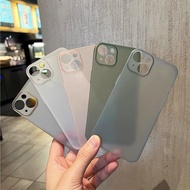0.3MM Ultra Thin Matte Translucent PC Phone Case iPhone 16 15 14 Pro Max 13 12 11 X XR XS 8 7 Plus