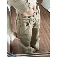 Chuan Chuan Chuan American Retro Women's Jeans with Front Buttons and Wide Cut New Style