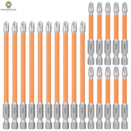 20 Pcs FPH2 Magnetic Screwdriver Bit 1/4'' Hex Shank Screw Driver Drill 2.5inch and 4.3inch Long Scr