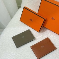 Hermes 金棕Gold牛皮Evercolor絲巾卡片夾