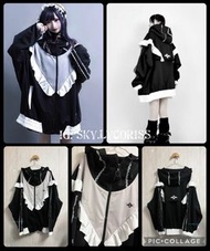 ▪現貨▪日單REFLEM 原宿風花邊拼色連帽外套