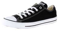 Chuck Taylor All Star Canvas Low Top Sneaker, Black/White ,5 US Men/7 US Women