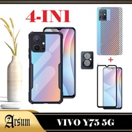 PROMO Case VIVO Y75 5G Transparent Softcase Casing VIVO Y75 5G Package 4IN1