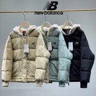 New BaIance Original Hooded Down Jacket Couple Down Jacket Winter Warm Down Jacket