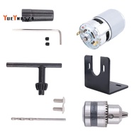775 Motor 10000Rpm DC 12V Lathe 775 Motor with Mini Hand Drill Chuck and Milling Machine Mounting Br