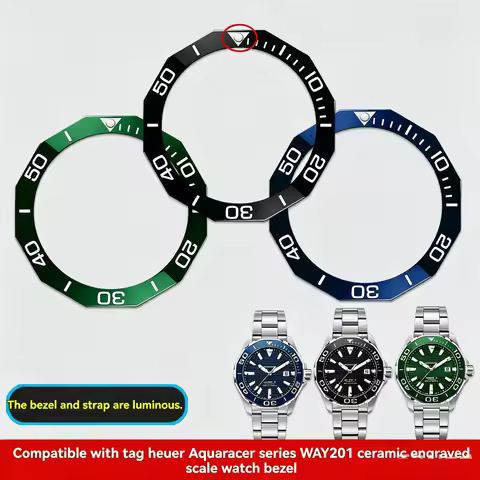 43mm dial High Quality Sloping Rhombic Ceramic Luminous Watch Bezel Insert Watches Accessories For T