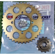 RXZ / Y125ZR 415 YAMAHA SPROCKET RKM SPOKET 415 GOLD SPOKET LC SPOCKET BELAKANG 415