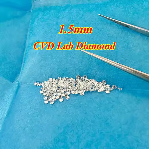 [ CVD Melee Lab Diamond ] 0.8-3mm DEF Color VVS-VS Clarity Lab Grown Diamond Can Pass Tester 3 Gemst